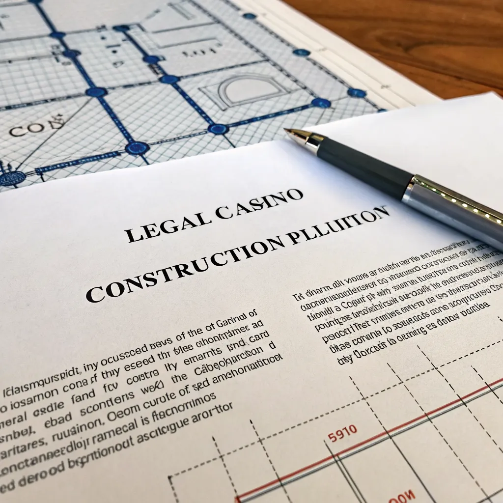 Ilustración geométrica de un documento legal con líneas de construcción tipo blueprint representando los términos de uso del sitio